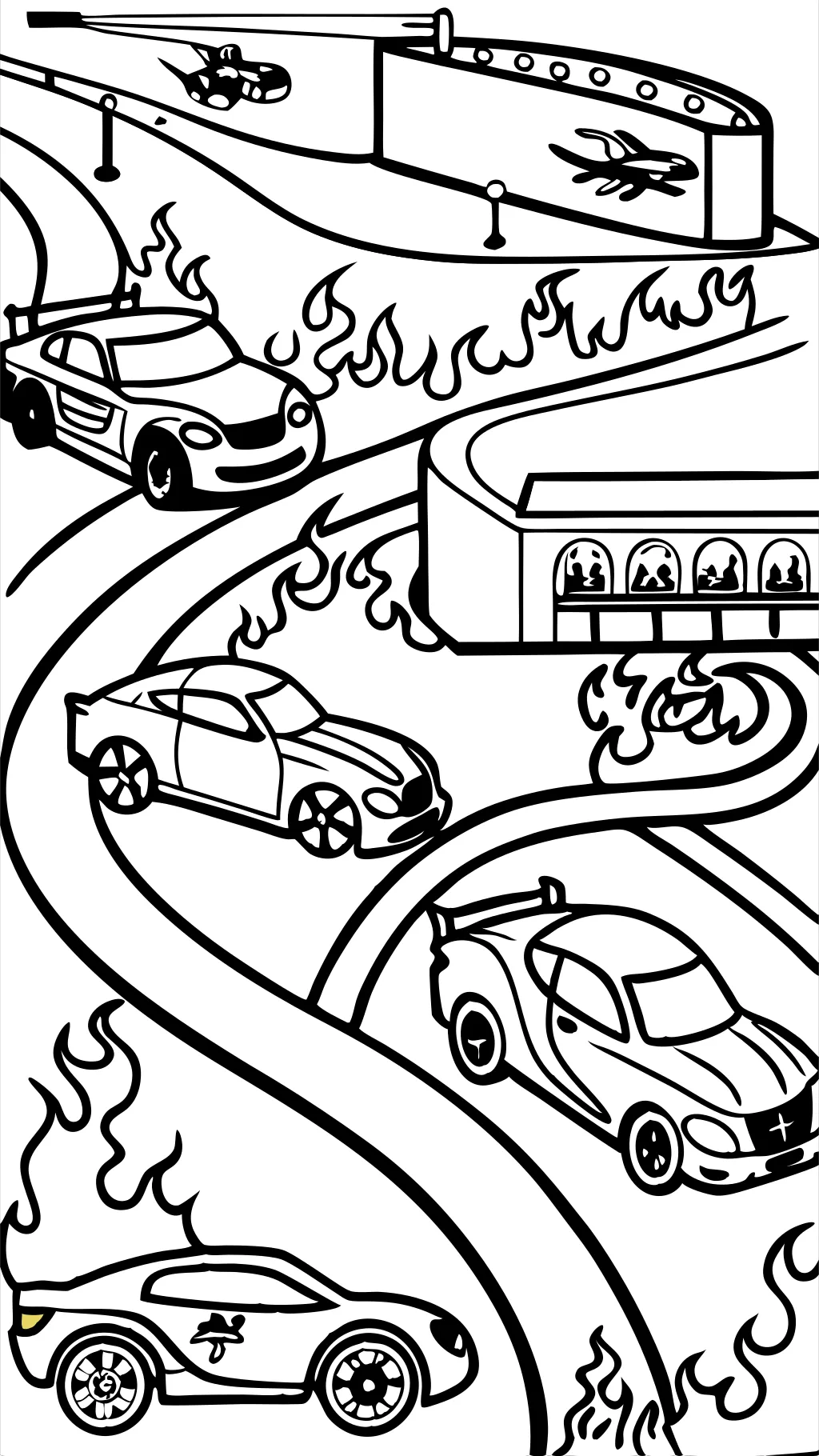 hot wheels coloring page